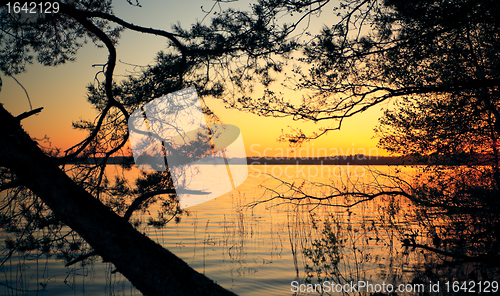 Image of Sunset on a Lake