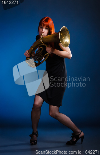 Image of Woman With Trumpet