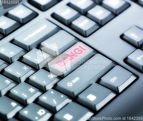 Image of Keyboard with BANG Button