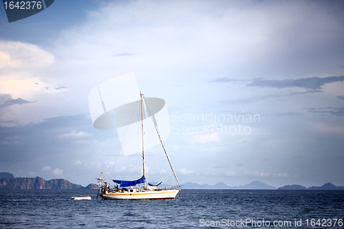 Image of Yacht in a Sea