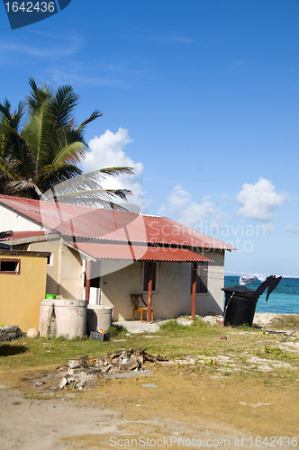 Image of typical house architecture on beach San Luis San Andres Island C