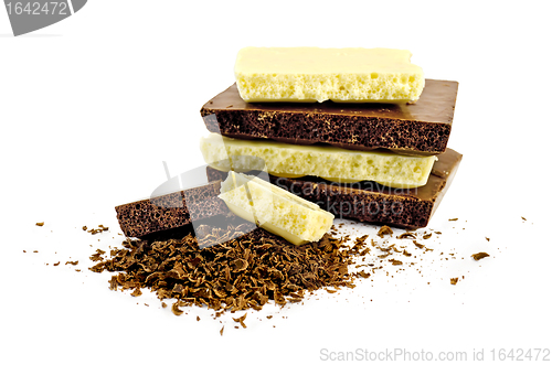 Image of Chocolate white and dark with chips