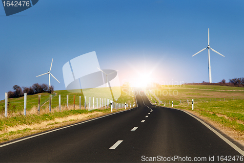 Image of wind turbines