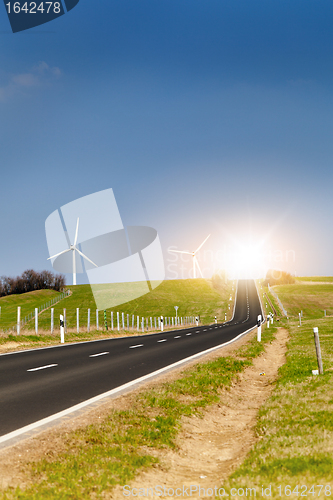 Image of wind turbines