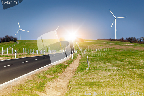 Image of wind turbines