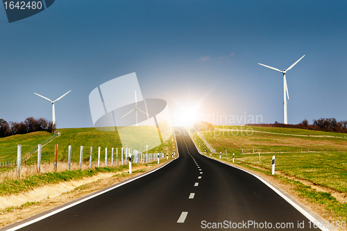 Image of wind turbines