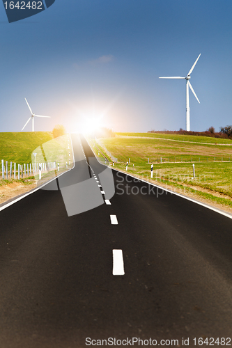 Image of wind turbines