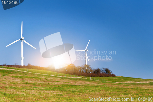 Image of wind turbines