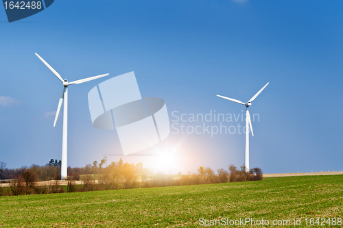 Image of wind turbines