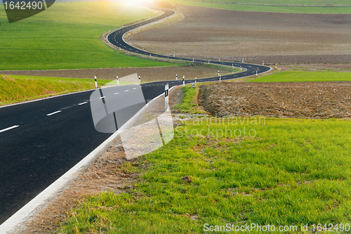 Image of Winding long road