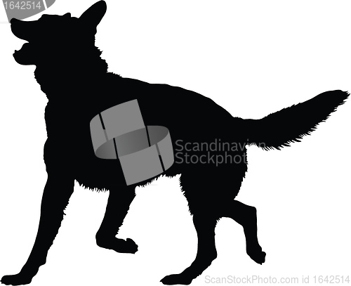 Image of German Shepherd Silhouette