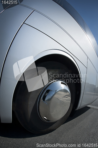 Image of Big wheel on a bus