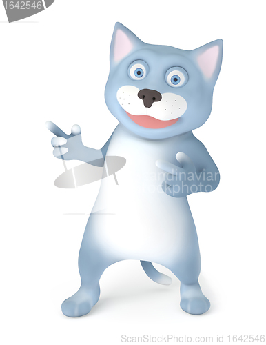 Image of Cat shows gesture