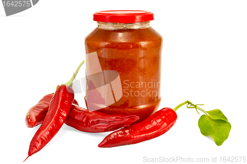 Image of Tomato ketchup with hot peppers