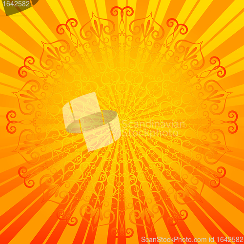Image of Vivid easter round frame