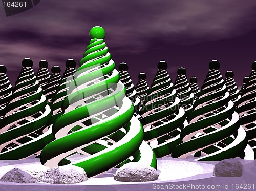 Image of Christmas trees