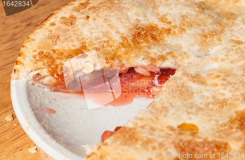 Image of Home made apple and strawberry pie 