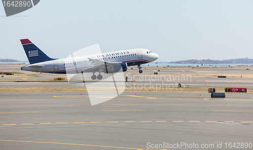 Image of US Airways Airbus A319 at Logan