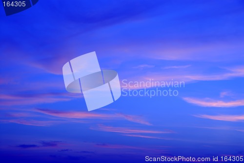 Image of Sunset in Deep Blue