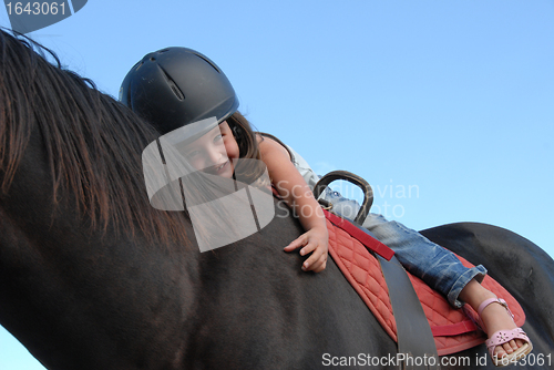 Image of riding little girl