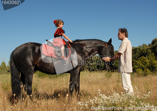 Image of child on horse