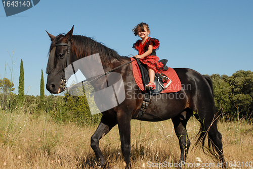 Image of riding girl