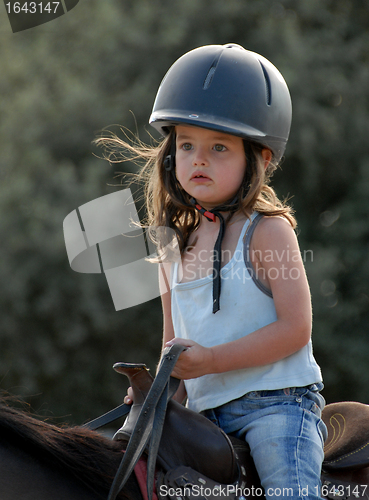 Image of riding little girl