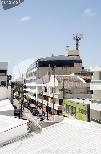 Image of rooftop view downtown San Andres Island Colombia South America