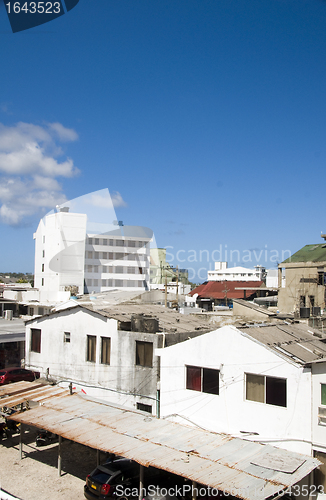 Image of rooftop view downtown San Andres Island Colombia South America