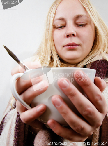 Image of girl with a cup