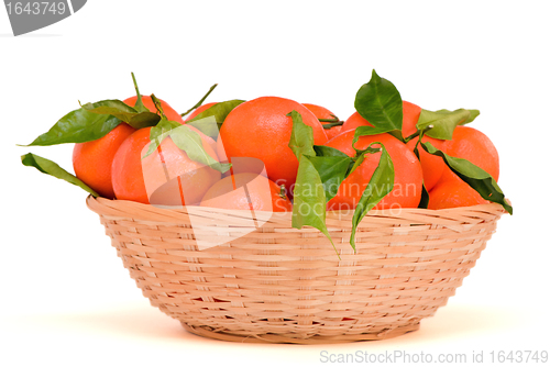 Image of Basket of mandarins