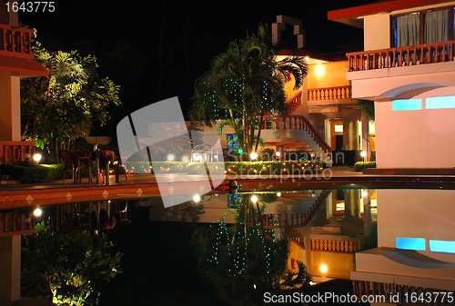 Image of Hotel Recreation Area at Night