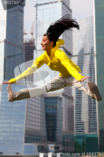 Image of girl jumping