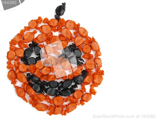 Image of candy pumpkin face