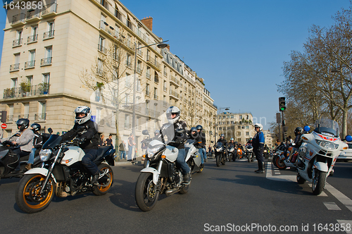 Image of Bikers' manifestation in Paris