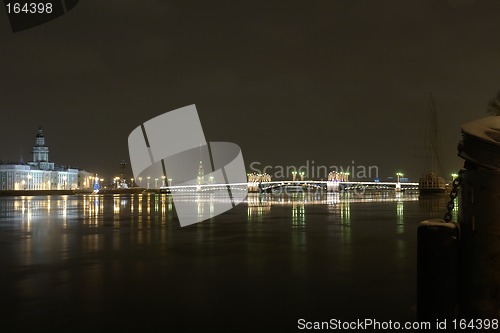 Image of water area of neva river