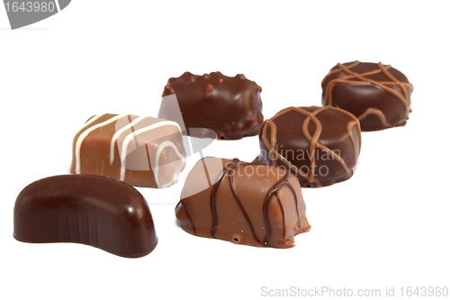 Image of diversified chocolate candies