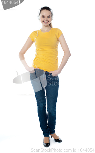 Image of Portrait of a cute young girl