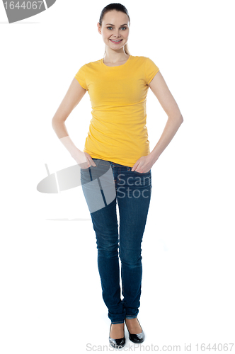 Image of Portrait of a cute young girl