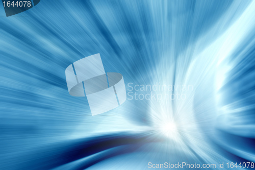 Image of abstract zoom blue