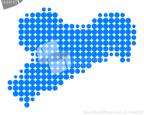 Image of Map of Saxony
