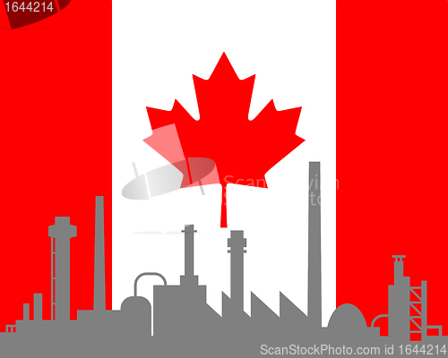 Image of Industry and flag of Canada