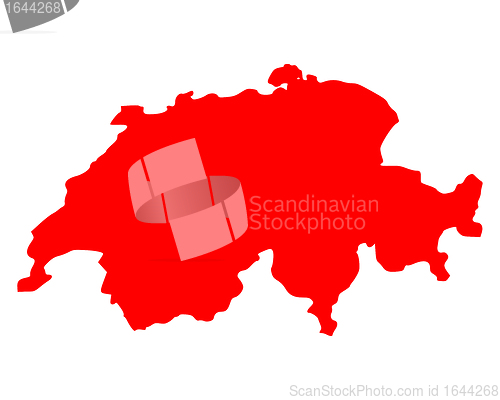 Image of Map of Switzerland