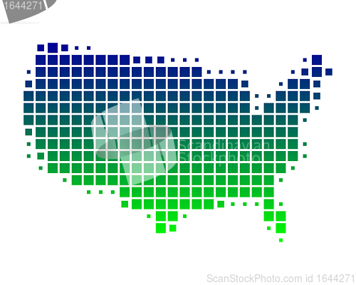 Image of Map of United States of America