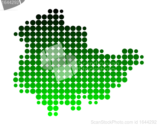 Image of Map of Thuringia