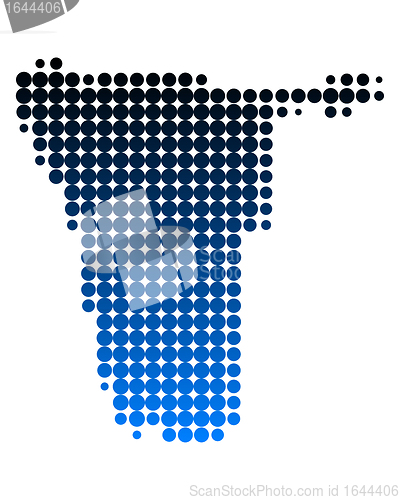 Image of Map of Namibia