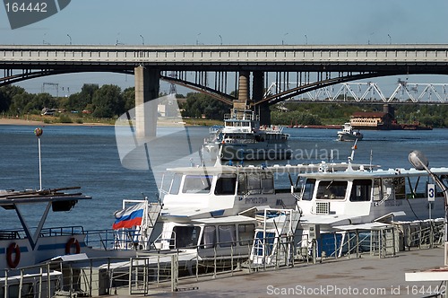 Image of Ships on the Ob river