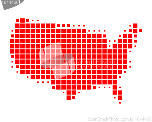 Image of Map of United States of America