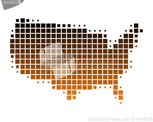 Image of Map of United States of America
