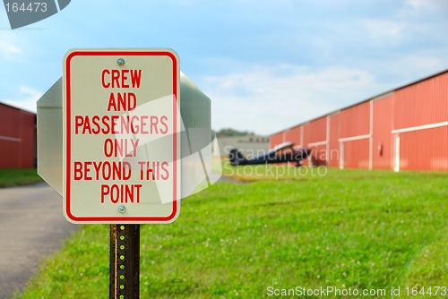 Image of Crew And Passengers Only Beyond This Point